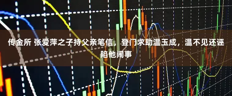传金所 张爱萍之子持父亲笔信，登门求助温玉成，温不见还诬陷他闹事
